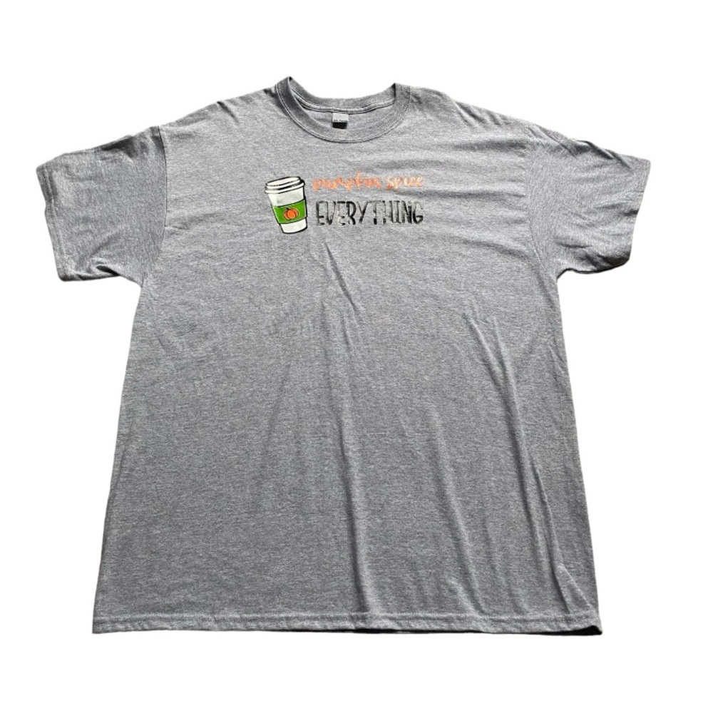 Pumpkin Spice Everything Women’s Gray Graphic T-shirt